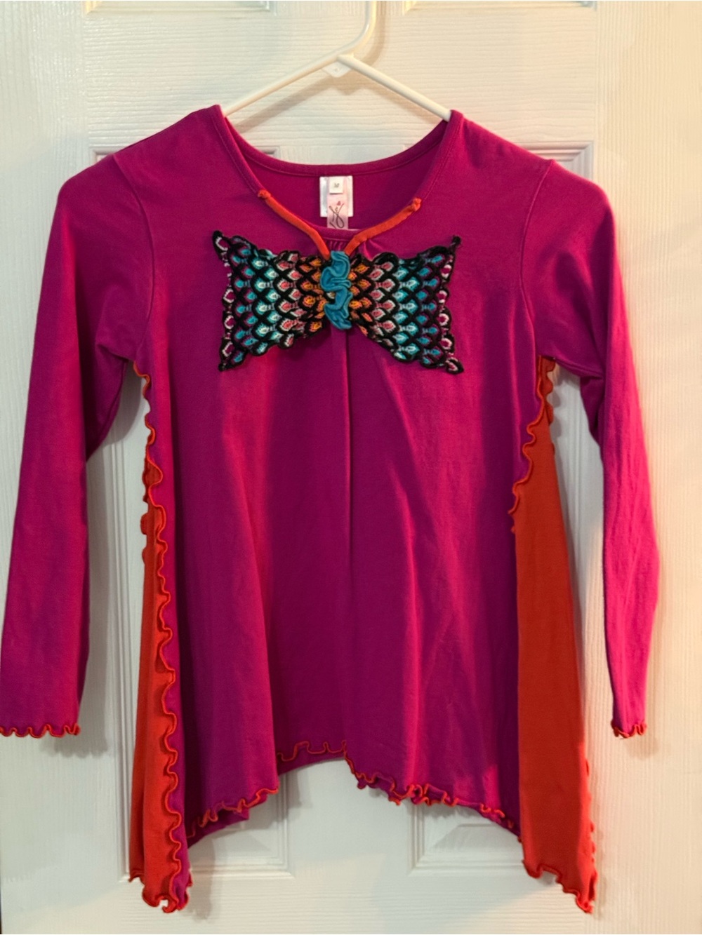 Love U Lots butterfly bow Top Sz 10